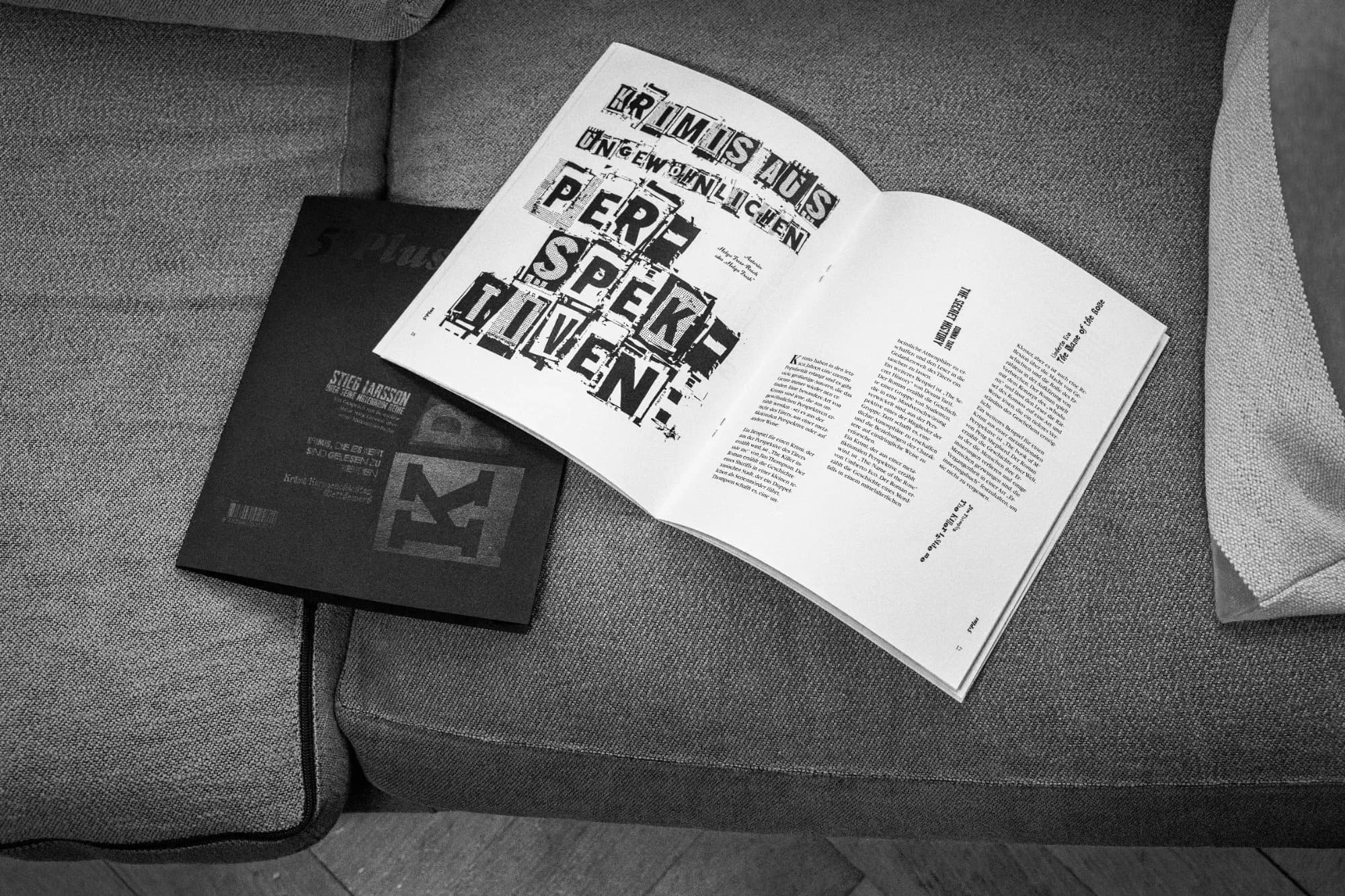 Emil Vorbrugg - Experimental analog typography magazine with letterpress and scanner collage
